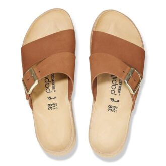 Almina din piele nubuc Pecan