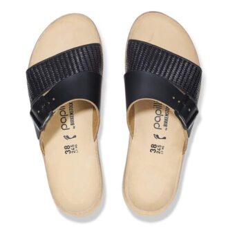 Almina Piele naturală-sintetică Negru