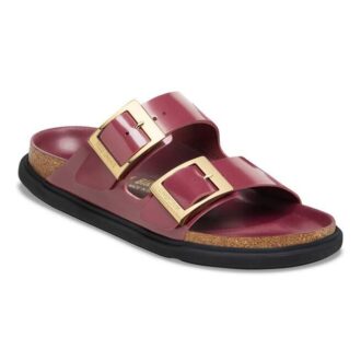 Arizona Droplet Buckle Piele naturală lăcuită