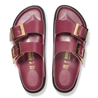 Arizona Droplet Buckle Piele naturală lăcuită