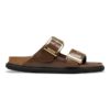 Arizona Droplet Buckle Piele naturală lăcuită