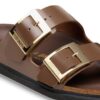 Arizona Droplet Buckle Piele naturală lăcuită