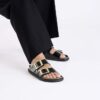 Arizona Droplet Buckle Piele naturală lăcuită Arizona Droplet Buckle Piele naturală lăcuită