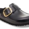 Boston Big Buckle din piele naturală