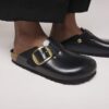Boston Big Buckle din piele naturală