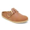 Boston Big Buckle din piele naturală uleioasă