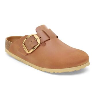 Boston Big Buckle din piele naturală uleioasă