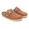 Boston Big Buckle din piele naturală uleioasă