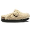 Boston Big Buckle Platform Fur Boston Big Buckle Platform Fur