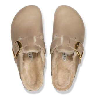 Boston Big Buckle Shearling Piele naturală uleioasă