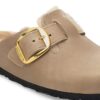 Boston Big Buckle Shearling Piele naturală uleioasă