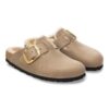Boston Big Buckle Shearling Piele naturală uleioasă