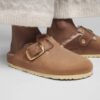 Boston Big Buckle Shearling Piele naturală uleioasă