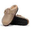 Boston Big Buckle Shearling Piele naturală uleioasă