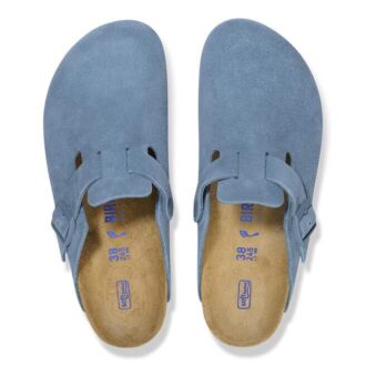 Boston Soft Footbed Piele de căprioară Albastru elementar