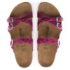 Franca Braided Oiled Leather Festival Fuchsia