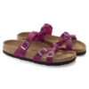 Franca Braided Oiled Leather Festival Fuchsia