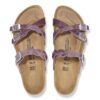 Franca din piele împletită și uleioasă, culoare lavandă Franca din piele împletită și uleioasă, culoare lavandă