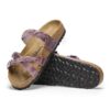 Franca din piele împletită și uleioasă, culoare lavandă Franca din piele împletită și uleioasă, culoare lavandă