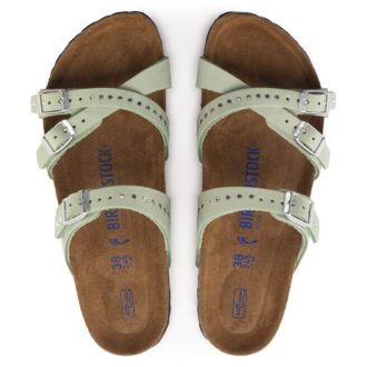 Franca Soft FootbedN Piele nubuc Matcha