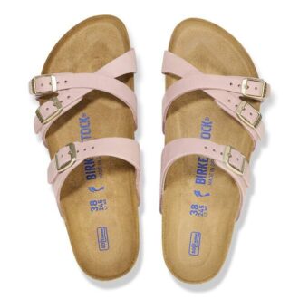 Franca Soft FootbedN Piele nubuc roz pal