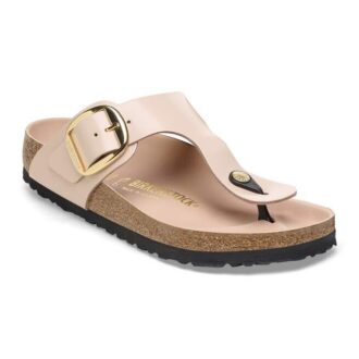 Gizeh Big Buckle Piele naturală lăcuită