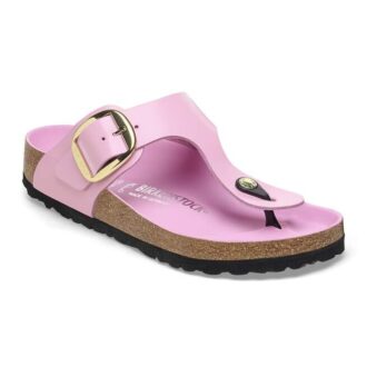 Gizeh Big Buckle Piele naturală lăcuită