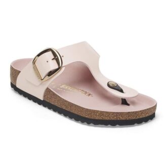 Gizeh Big Buckle Piele naturală lăcuită