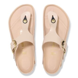 Gizeh Big Buckle Piele naturală lăcuită