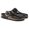 Gizeh Big Buckle Piele naturală lăcuită Gizeh Big Buckle Piele naturală lăcuită
