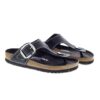 Gizeh Big Buckle Piele naturală Lăcuită Negru Gizeh Big Buckle Piele naturală Lăcuită Negru