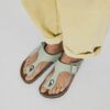 Gizeh Big Buckle Piele nubuc Matcha Gizeh Big Buckle Piele nubuc Matcha