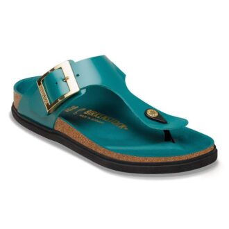 Gizeh Droplet Buckle Piele naturală lăcuită