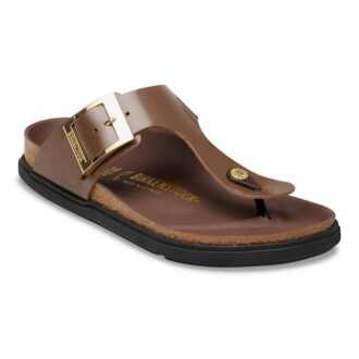 Gizeh Droplet Buckle Piele naturală lăcuită