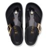 Gizeh Droplet Buckle Piele naturală lăcuită