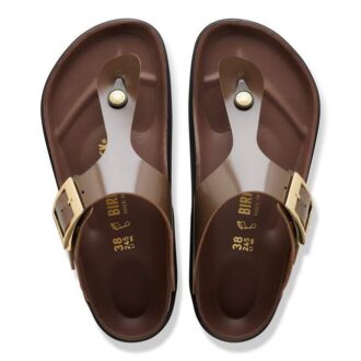 Gizeh Droplet Buckle Piele naturală lăcuită