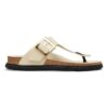 Gizeh Droplet Buckle Piele naturală lăcuită