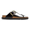 Gizeh Droplet Buckle Piele naturală lăcuită