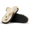 Gizeh Droplet Buckle Piele naturală lăcuită