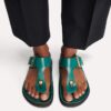 Gizeh Droplet Buckle Piele naturală lăcuită