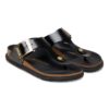 Gizeh Droplet Buckle Piele naturală lăcuită