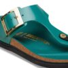 Gizeh Droplet Buckle Piele naturală lăcuită