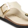 Gizeh Droplet Buckle Piele naturală lăcuită