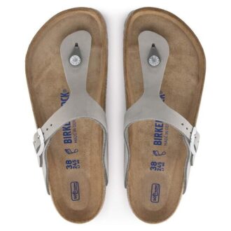Gizeh Soft Footbed Piele nubuc Gri porumbel