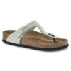 Gizeh Soft Footbed Piele nubuc Matcha