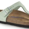 Gizeh Soft Footbed Piele nubuc Matcha
