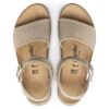 Glenda din piele de căprioară și material textil