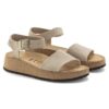 Glenda din piele de căprioară și material textil
