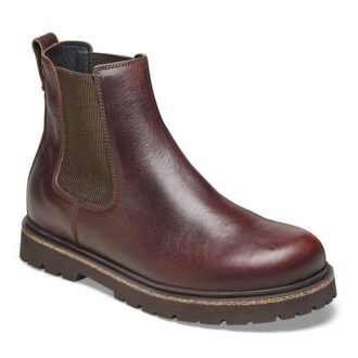 Highwood Slip on pentru bărbați, piele ciocolatie