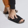 Kyoto Shearling Piele de căprioară-Shearling Negru
